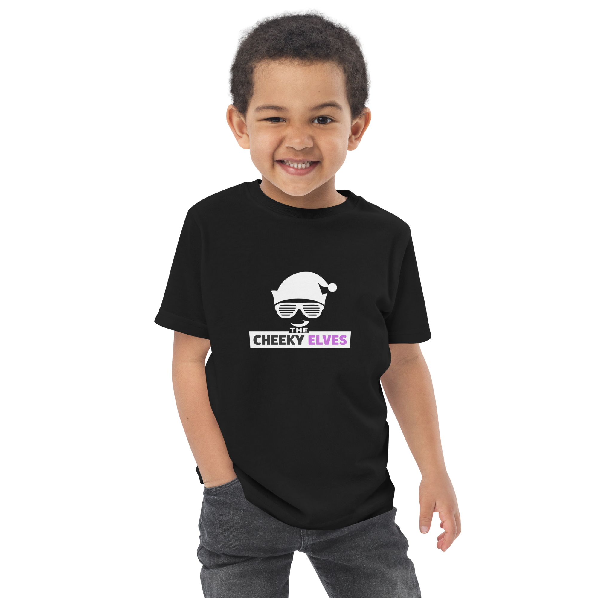 The Cheeky Elves Toddler Black T-shirt